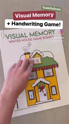Tools to Grow®, Inc. on Instagram: "Visual Memory Handwriting fun! #pediOT #handwriting #visualmemory"
