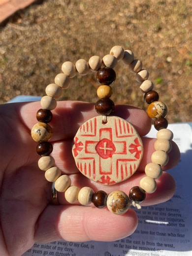Handmade Ceramic and Wooden Prayer Beads, First Communion Gift, Baptism Gift - Etsy