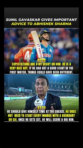 || Gavaskar WARNS Abhishek Sharma! || Sunil Gavaskar’s Serious Message to Abhishek! ||