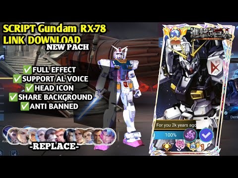 Script Skin ALUCARD GUNDAM RX -78 No Password | Voice | Patch Terbaru Full Effect