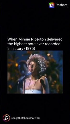 That Time Minnie Ripperton Sang The Highest Note Recorded In History