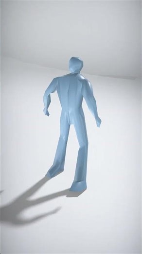Stylized Human Figure with Angular Design