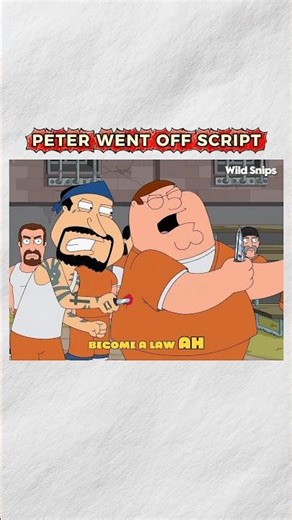Peter Went Off Script😂 #funny #shorts
