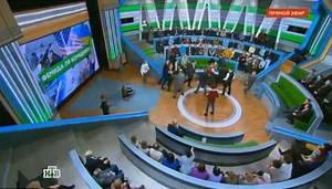 Russian talk show host pulls a tirade on guest live on TV