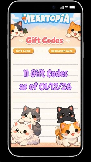 11 FREE Gift Codes for Heartopia!
