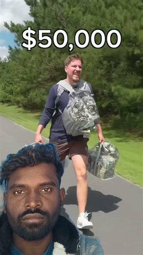 Sprinting with More and More Money 2... #mrbeast #shorts