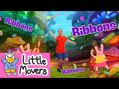 Learn how to do the Rainbow Ribbon Dance for 2 to 5 year olds with Declan | Little Movers