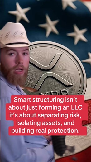 🚨Smart structuring isn’t about just forming an LLC it’s about separating risk, isolating assets, and building real protection. #wealth #xrp #ripple #cryptotoday #XRPCommunity