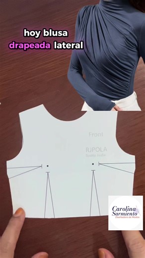 Crea tu Blusa Drapeada Lateral: Tutorial de Costura