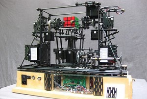 They create a machine to solve a rubik's cube