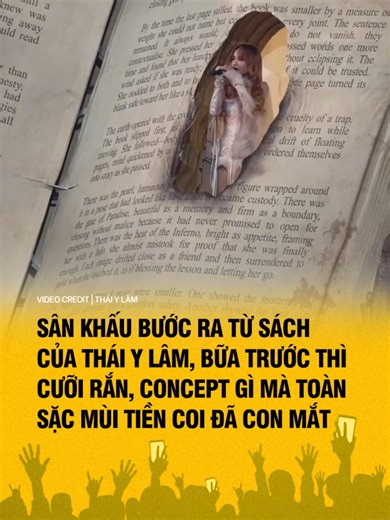 SÂN KHẤU BƯỚC RA TỪ SÁCH CỦA THÁI Y LÂM 🔥 #thaiylam #hongshowbiz #viral #xuhuong #fyp