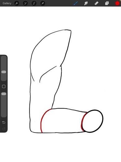 Quick tip when drawing the arm fold