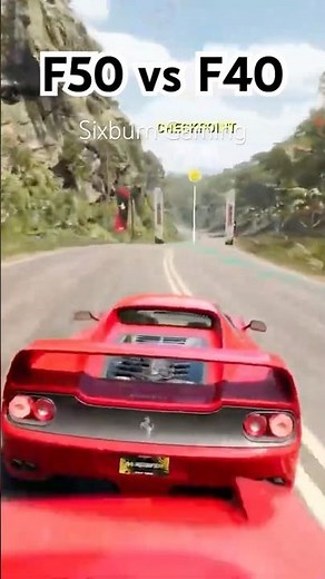 Ferrari F50 VS F40! Hard-Fought Race