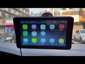 Portable Wireless Apple Carplay and Android Auto Car Radio Stereo 7 inches Multimedia Player