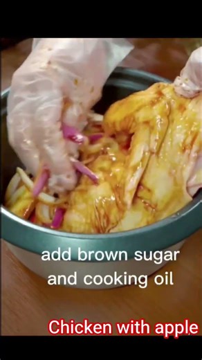 Chicken with apple using rice cooker #yummyfood #simplerecipe #shorts