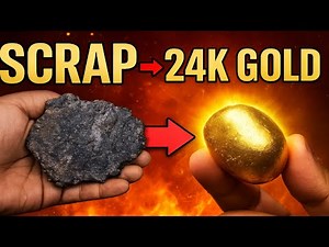 From Scrap to Pure 24K Gold! 🔥 Real Gold Recovery Process