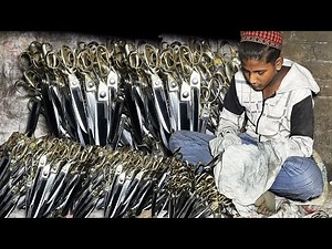 Incredible Process Of Making Heavy Duty Copper Handle Scissors in Factory