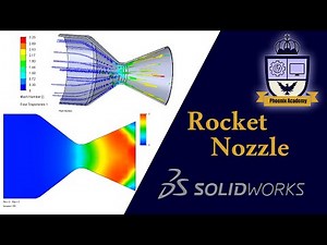 Rocket nozzle - Mach number study by Solidworks