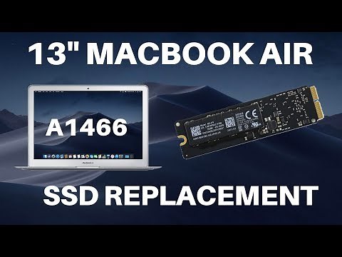 Macbook Air 13" 2012-2017 (A1466) - SSD Hard Drive Replacement