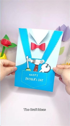 How to make father's Day greeting card with paper se greeting diy father's day card making #diy