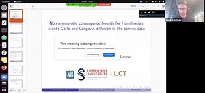 (02/03/2022) Pierre Monmarché: Non-asymptotic convergence bounds for Hamiltonian Monte Carlo and Langevin diffusion in the convex case