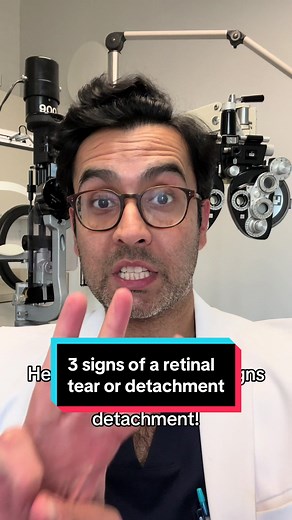 Three warning signs of a retinal tear or detachment #eyefloaters #eyefloaterssuck #eyeflashes #floaters #flashes #retina #retinaldetachment #retinaltear #eyehealth #eyecare #corneacare