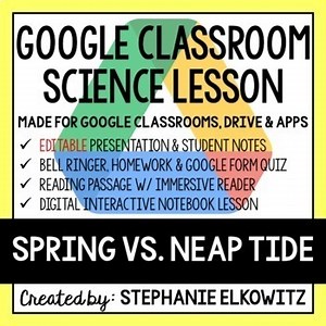 Spring vs Neap Tide Google Classroom Lesson
