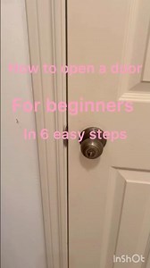 How to open a door for beginners in 6 easy steps