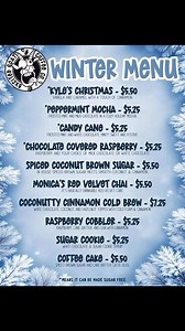 ❄️ WINTER JUST GOT A WHOLE LOT COZIER ❄️ Our brand new Winter Menu has officially arrived at Excited Goat Coffee Company, and it is packed with festive flavors to keep you warm all season long. From Kyle’s Christmas to Peppermint Mochas, Chocolate Covered Raspberry, Red Velvet Chai, Sugar Cookie, Coffee Cake, and more, every cup is crafted to bring a little holiday magic to your day. Cold brew fans, don’t miss the Coconutty Cinnamon Cold Brew topped with cold foam. And if you love cozy classics,