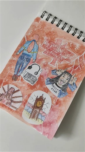 best stranger things season 🎧🕰️🎸💕 #strangerthings #strangerthings4 #art #collage #maxmayfield #fypシ