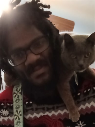 Greyson is such a character 😹😹 #christmas #greenday #cat #cascaulfield #punk