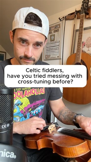 What cross-tuning sounds like in a Celtic fiddle tune 🎶👏🏼 #celticmusic #celticfiddle #fiddle