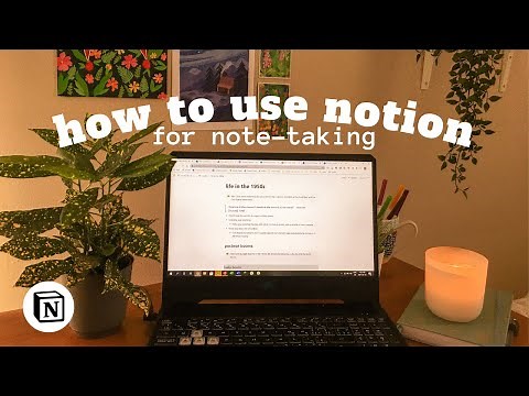 how i take notes in notion 💻🌱 // simple and cute notes + shortcuts
