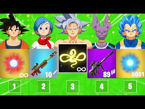 The *RANDOM* DRAGON BALL Challenge in Fortnite