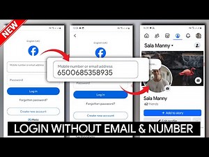 How to Login Facebook without Email and Phone Number 2025