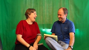 Some people ask why we begin each lesson with a skit. The truth is, language is always better learned and understood in context. When we're preparing lessons, we first look at the grammer and vocabulary, then we invent a skit that demonstrates how to use it in every day conversation. Of course sometimes we mess up and can't stop laughing... :) #behindthescenes #justsaynotoboringenglishclasses | englishfor.us