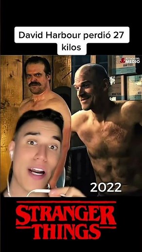 David Harbour's physical transformation in Stranger Things #strangerthings #strangerthings5
