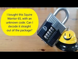#22 Can I decode this Squire Warrior Combi 65 padlock (code unknown) straight out of the packaging.