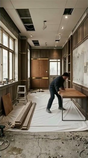 “Incredible Office Transformation | Small Office Makeover Before & After 😱” #interiordesign