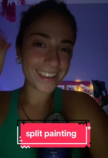 ASMR Split Painting Experience: Relaxing Visuals and Sounds