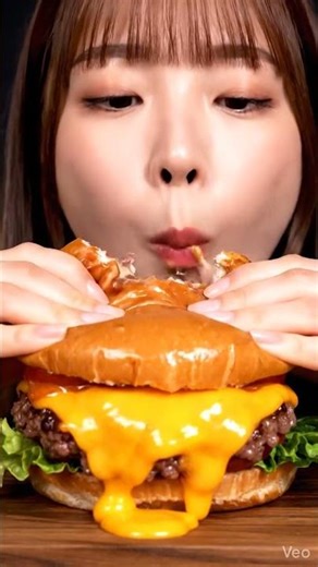 Juicy Burger ASMR | Satisfying Burger Bites & Eating Sounds. No Talking Mukbang #mukbang #satisfying