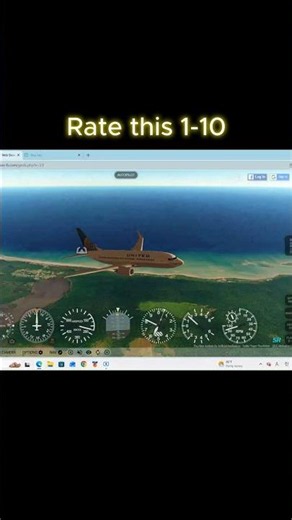 Beautiful view in geofs! #aviation #aircraft #gaming