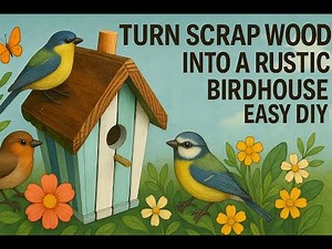 Turn Scrap Wood into a Rustic Birdhouse Easy DIY