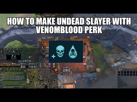 How to make undead slayer with venomblood perk step by step | Runescape 3