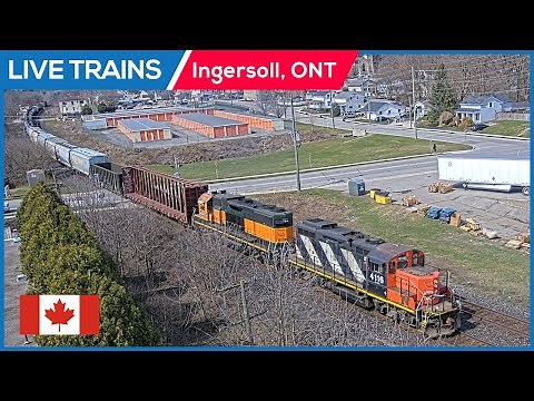 🔴 LIVE Trains Railcam | Ingersoll, Ontario (PTZ)