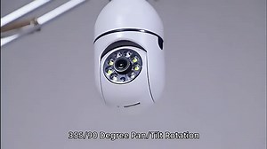 Light Bulb Camera/360 Degree E27 Bulb Security Camera Outdoor/1080P Home Surveillance Cameras System with Human Motion Detection and Alarm/Two-Way Audio (Black-1pc)