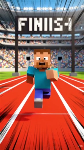 Steve Minecraft Salah Arah Saat Lomba Lari (Kocak!) 😂 #minecraft #shortvideo #viralshorts