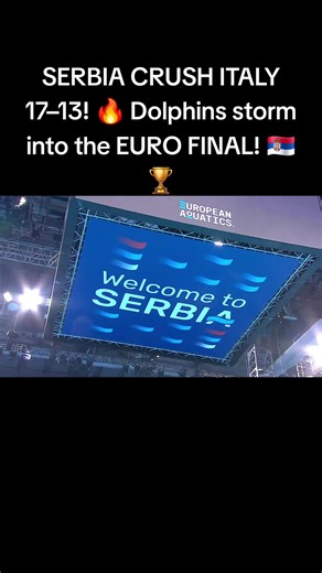 🔥 HUGE WIN FOR SERBIA! 🔥 In the European Water Polo Championship semifinal, played on January 23, 2026, Serbia defeated Italy 17–13 and secured a place in the GRAND FINAL! 🇷🇸🏆 The Dolphins controlled the game, showed power, depth, and championship mentality - even after adversity, Serbia never lost rhythm and completely deserved the win. TEAM STATISTICS • Final Score: Serbia 17 – 13 Italy • Quarter scores: 5–3 | 4–4 | 6–3 | 2–3 • Serbia led for most of the match and dictated the tempo • Str