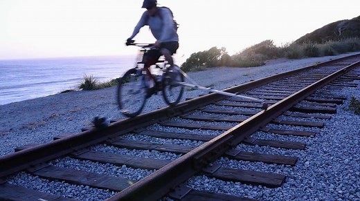 Check out this Rail Bike with Folding Outriggers