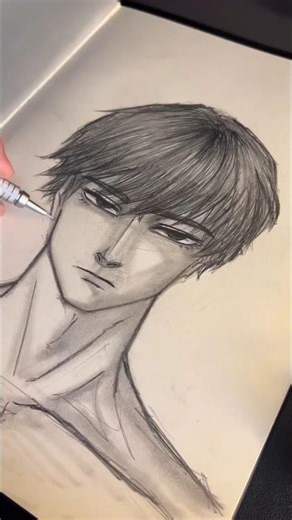 Sketching male character.. #drawing #howtodraw #learntodraw #shorts